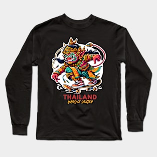 Thailand Pink Yaksha Skater Long Sleeve T-Shirt